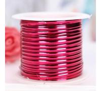 Plant Ties 15m Flexible Garden Twistee Tie Roll with Built-in for Tomato Support Flower Training Vegetable Training Outdoor Plants Shrubs Vines(Rose red)