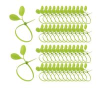 Plant Ties | Leaf Shape Self-Locking Plant Support Zip Ties | Reusable Stem Fixing Straps,for Indoor Outdoor Gardening Support Climbing Vines Vegetable Fruit Fence