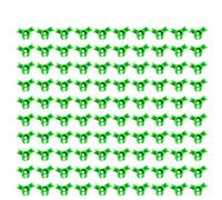 Plant Training Clips 100 Pack for Non Invasive Stem Manipulation and Development in Flowering Fruiting and Leafy Crops (Green)