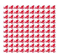 Plant Training Clips 100 Pack for Non Invasive Stem Manipulation and Development in Flowering Fruiting and Leafy Crops (Red)