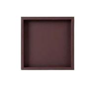 Plant Trays For Pots, Imitation Cement Flower Pot Saucer, for Indoors Outdoors Square Plant Palle Drain Pan(Brown,M)