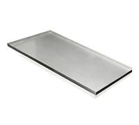Plant Trays for Pots, Washing Machine Drain Pan, Stainless Steel Metal Refrigerator Drip Tray, Oil Drip Pan, One-Piece Bending, Full Welding(Silver,71x21x2cm/28x8x1in)