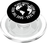 Plant Trees - Clean The Seas - Save The Bees - Earth Day PopSockets PopGrip for MagSafe