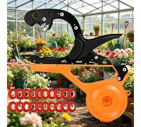 Plant Tying Machine, Lightweight Vining Tool with Wider Clamp Opening, Includes 20 Rolls of Tape, Easy to Use for Grapes, Tomatoes, Cucumbers, Peppers