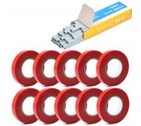 Plant Tying Tape with Nails, Garden Vine Support Straps for Tomato Fruit Trees, Flexible Plant Binding Ribbon, Weather Resistant Gardening Ties, .1cm x 30m(B)