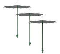 Plant Umbrella - Sun Shade Cover For Flowers, 3 Pieces Small Canopy Topper Shield, 26.5cm Diameter, 34cm Fiberglass Rod Stake, Lightweight Shield - For Patio Garden Bed