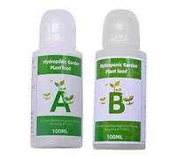 Plant Universal Nutrient Solution - Hydroponic Garden Plant Food - Liquid Fertilizer A+B Two Part Set Liquid Plant Growing Nutrient Formula - Fertilizer For Water And Soil Cultivation Of Flowers