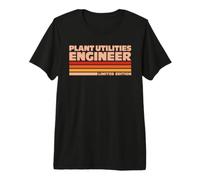 Plant Utilities Engineer Retro Sunrise Premium T-Shirt