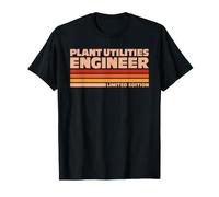 Plant Utilities Engineer Retro Sunrise T-Shirt