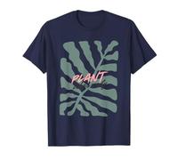 Plant Vibes Only Aesthetic Botanical Leaves Minimalist T-Shirt