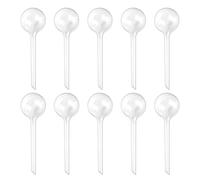 Plant Watering Globes Set of 10, Self Watering Bulbs for Indoor & Outdoor Plants, Plastic Automatic Water System Self-Watering Balls Irrigation Device (Clear, 10 Pack Small)