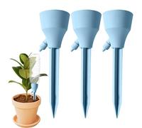 Plant Watering Spikes - Automatic Irrigation Devices Drippers Spikes | Plant Watering Devices With Control Valve | 3 Pieces Automatic Irrigation Spike For Indoor Outdoor Home Workplace