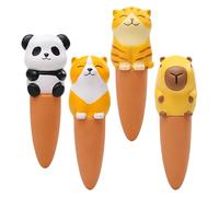 Plant Watering Spikes, Irrigation Device for Planter, Set of 4 Cartoon Watering Spikes for Flower, Vegetable, Lawns, Garden, Outdoors, Indoors