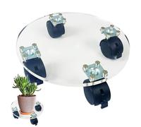 Plant Wheel Base - Large swivel base with 360° swivel plate and reinforced steel frame, designed to hold large pots up to 143 lbs. Smooth locking caster wheels, protection