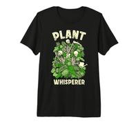 Plant Whisperer Funny Gardening Goth Skeleton Gardener Premium T-Shirt