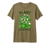 Plant Whisperer Funny Gardening Goth Skeleton Gardener Premium T-Shirt