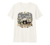 Plant Witch Herbal Magic Cottagecore Apothecary Premium T-Shirt