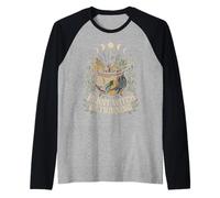 Plant Witch in Training - Herbal Moon Cauldron Graphic Raglan Baseball Tee