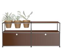 Plant worlds Sideboard Configuration 1 USM Haller Brown - USM HALLER DE_QS_M46 BRAUN