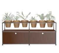 Plant worlds Sideboard Configuration 2 USM Haller Brown - USM HALLER DE_QS_M47 BRAUN