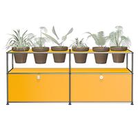 Plant worlds Sideboard Configuration 2 USM Haller Golden yellow - USM HALLER DE_QS_M47 GOLGELB
