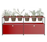 Plant worlds Sideboard Configuration 2 USM Haller Ruby red - USM HALLER DE_QS_M47 RUBIROT