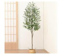 Planta De Olivo Artificial Grande with Planter, Faux Olive Tree Easy Assembly, Low Maintenance Plants for Bedroom for Living Room, Office, Patio, Balcony,green-180cm/71in