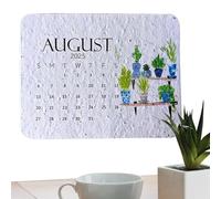 Plantable 12 Months Calendar,plantable Seed Calendar 2025,2025 Paper Calendar,Degradable Germination Seeds Paper Calendar,Aesthetic Creative Calendar For Home School