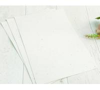 Plantable A4 Wedding Basil Seed Paper, 5 Sheets, Recycled Paper for Wedding Invitations and Crafts
