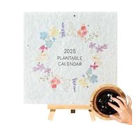 Plantable Calendar 2025 With Seeds, Eco-friendly Plantable Seed Calendar 2025, Growable Calendar With Easel For Home Or Office Decor, Eco Friendly Gifting- Christmas Gift Ideas- Gardening Lover Gift