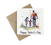 Plantable Fathers Day Card - Eco-Friendly Wildflower Seed Greeting Card - Happy Fathers Day Bicycle Ride