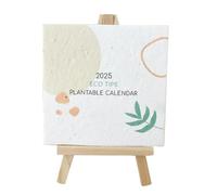 Plantable Seed Calendar 2025, Cute Desk Calendar 2025 Planner, Flower Calendar With Easel, Family Calendar 2025 Month To View, Table Centre Piece Decoration, Paper Calendar 2025 Tear Off