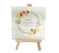 Plantable Seed Calendar 2025, Cute Desk Calendar 2025 Planner, Flower Calendar With Easel, Family Calendar 2025 Month To View, Table Centre Piece Decoration, Paper Calendar 2025 Tear Off