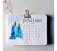 Plantable Seed Calendar 2025, Eco-Friendly Recycled Seed Paper Desk Calendar, Plantable 12 Months Calendar, Plant Calendar 2025, Daily Planner Calendar, Aesthetic Creative Calendar For Home School