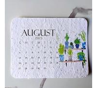 Plantable Seed Calendar 2025 | Funny Desk Calendar 2025 | Novelty Family Plantable Calendar Month to View | 2025 Monthly Plant Seed Calendars Planner Home Decor for Friends