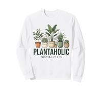 Plantaholic Social Club Houseplants Botanical Sweatshirt