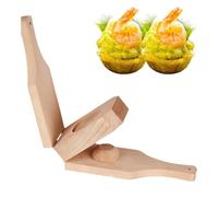 Plantain Crusher - Wooden Kitchen Utensils With Handle | Banana Press for Stuffed Plantains for Appetizers, Caribbean Dishes, Meal Prep, Home, Restaurant, Bar, Party, A