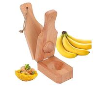 Plantain Smasher Tostones Plantain Press Wooden Plantain Smasher 6.3X2.36X2.36 in Sturdy Banana Smasher Maker for Stuffing Tostones Tostonera Plantain