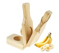 Plantain Squeeze Press, Wooden Plantain Masher Cup Maker, Banana Masher, Kitchen Tool, for the Kitchen, Grill, Food Preparation for Home, Camping, Party, Buffet and Salaths