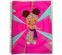 Plantaingurl Designs Notebooks - Wide-Ruled Composition and Spiral Journals - Water-Resistant Inspirational Cultural Stationery for Girls, Teens, and Women - 8.25" x 11.25" (Culture Princess, Spiral)