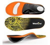 Plantar Fasciitis Arch Support Insoles - Welnove Heavy Duty High Arch Inserts Standing All Day, Fatigue Reduce - Orthotic Cushion for Foot Pain, Flat Feet, Heel Spurs, Man & Women, Fit Most Shoes (S)
