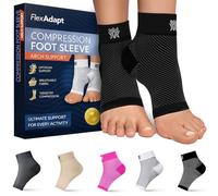 Plantar Fasciitis Compression Socks/Sleeves for Men and Women - Premium Foot and Ankle Support to Relieve Pain, Improve Circulation and heal Your feet, Arches and Heels - 1 Black Pair - Large