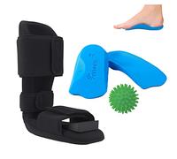 Plantar Fasciitis Heel Pain Kit | Morning, Day and Night Therapy Kit | Orthotic Insoles - Night Splint - Foot Massage Ball