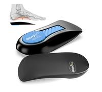 Plantar Fasciitis Heel Support Inserts - Welnove Low Arch Support Heel Cushion Cups for Heel Pain Heels Spur Achilles Tendonitis - Orthotic Shoe Insert for Women's 3.5-6.5 Men's 4-7 - 1 Pair