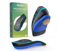 Plantar Fasciitis Inserts with Arch Support - Welnove 3/4 Heel Cups for Heel Pain Relief - Orthotic Shoe Inserts for Achilles Tendonitis, Heel Pain, Heel Spur - Heel Cushion Insoles, Large