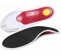 Plantar Fasciitis Insoles for Men & Women - Arch Support Orthotic Inserts for Flat Feet, Heel & Foot Pain Relief - Shock Absorbing Gel Shoe Insoles for Running, Walking, Work - Small EU 35-40