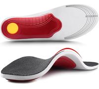 Plantar Fasciitis Insoles with Flat Feet Support, Height Increase Insoles, Heavy Duty Shoe Inserts Shock Absorbing Anti-Slip Breathable for Overpronation, Metatarsalgia & Foot Pain (Large (EU 41-45)