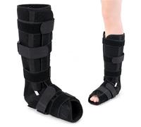 Plantar Fasciitis Night Splint Full Calf Foot Brace for Sleeping Adjustable 90 Degree Ankle Support for Heel Pain Achilles Tendonitis Foot Drop Men and Women(S)