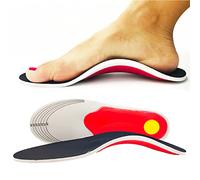 Plantar Fasciitis Relief Arch Support Shoe Inserts Insoles for Flat Feet for Men and Women, Orthotic Feet Heel Pain Shock Absorption Comfortable Insoles (Large EU 40-46)
