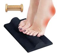 Plantar Fasciitis Relief Foot Stretcher Pad with Foot Roller, Fascia Stretcher Toe Stretcher for Heel Spurs Achilles Tendonitis Foot Drop Tight Calves